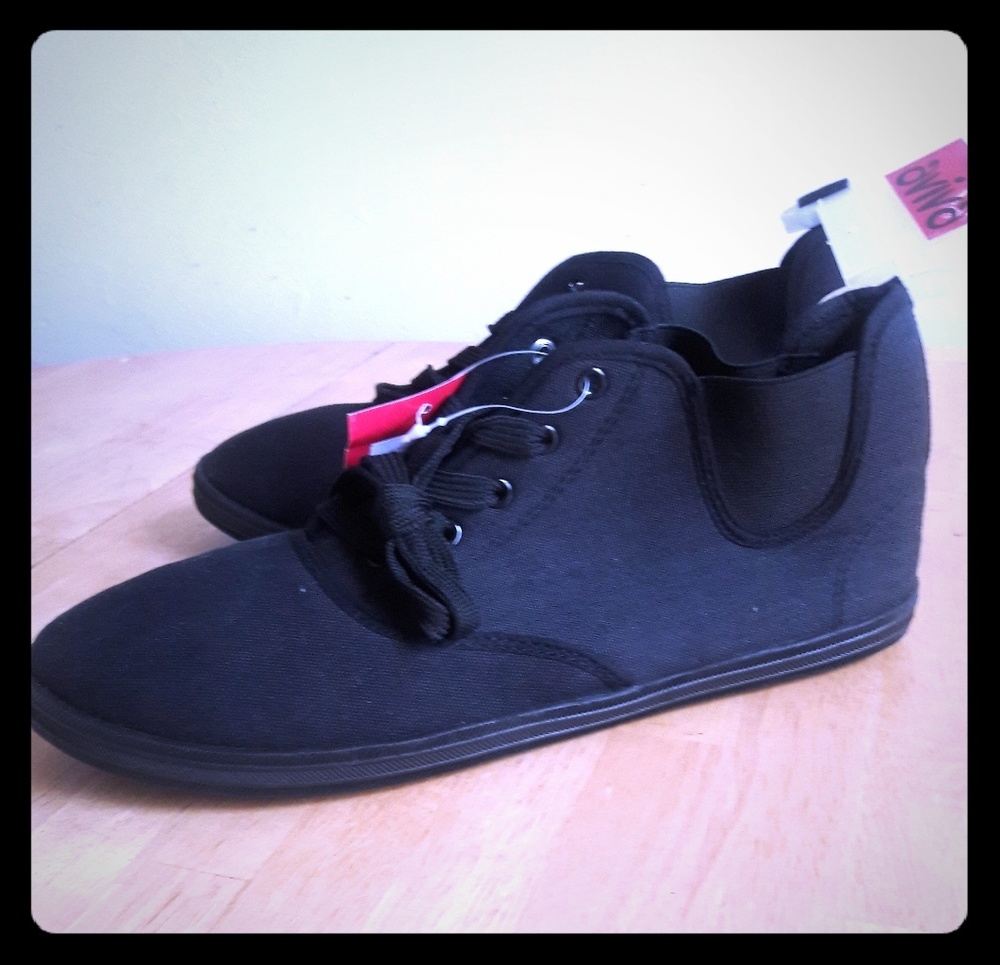 Black sneakers